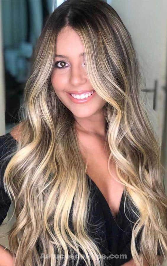 Les 50 plus beaux balayages caramel pour cheveux lisses 46