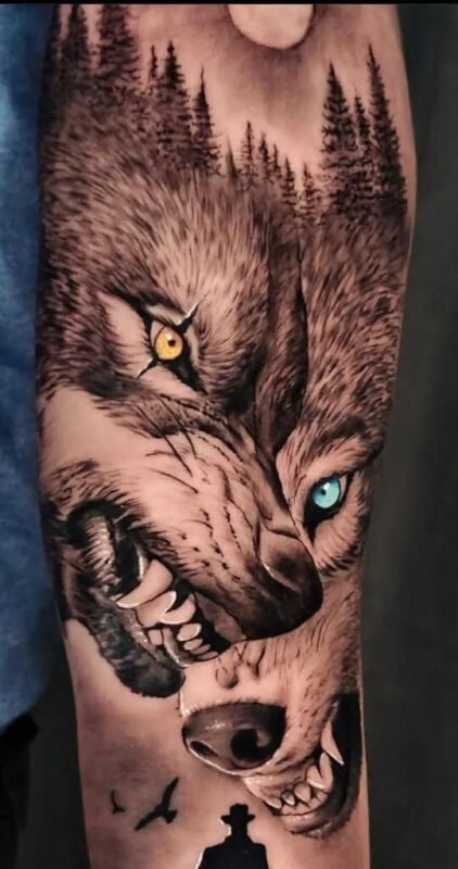 Tatouage loup : Nos 27 Plus Beaux Modèles & Leurs Significations 26