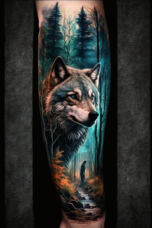 Tatouage loup : Nos 27 Plus Beaux Modèles & Leurs Significations 16