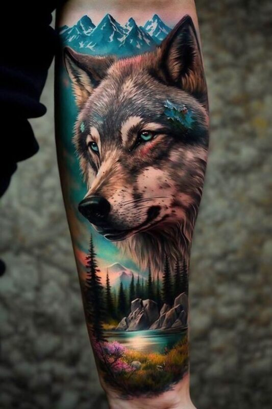 Tatouage loup : Nos 27 Plus Beaux Modèles & Leurs Significations 15