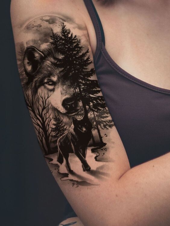 Tatouage loup : Nos 27 Plus Beaux Modèles & Leurs Significations 18