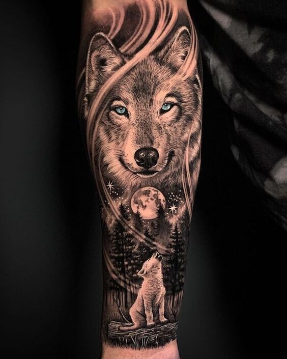 Tatouage loup : Nos 27 Plus Beaux Modèles & Leurs Significations 2